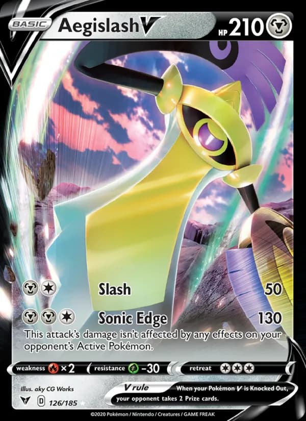 Aegislash V — Vivid Voltage, Holo Rare V