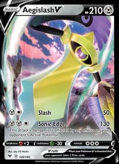 Aegislash V — Vivid Voltage — Holo Rare V