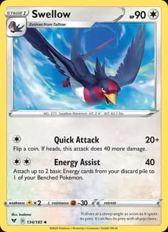 Swellow — Vivid Voltage — Uncommon