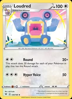 Loudred — Vivid Voltage — Uncommon