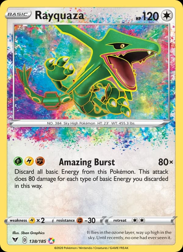 Rayquaza — Vivid Voltage, Amazing Rare
