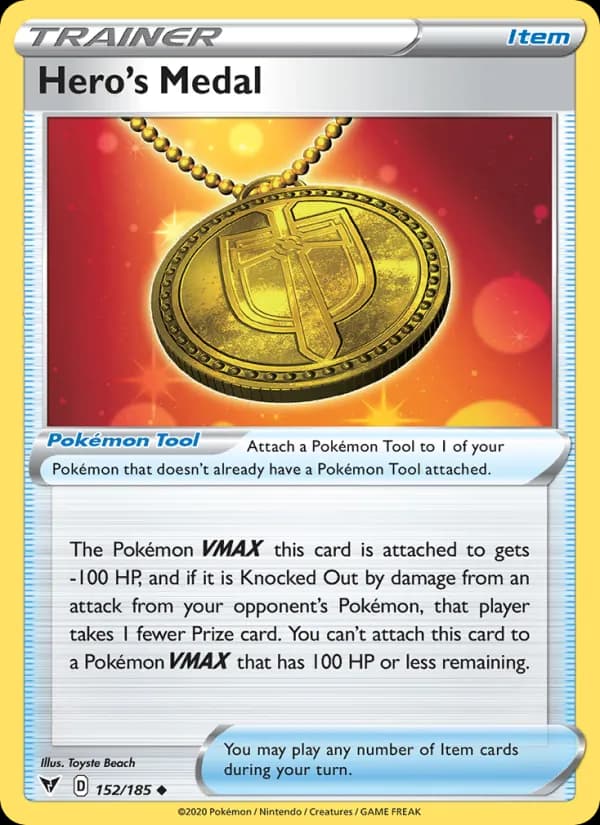 Hero's Medal — Vivid Voltage, Uncommon