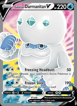 Galarian Darmanitan V — Vivid Voltage — Ultra Rare