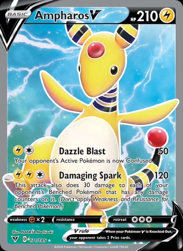 Ampharos V — Vivid Voltage, Ultra Rare