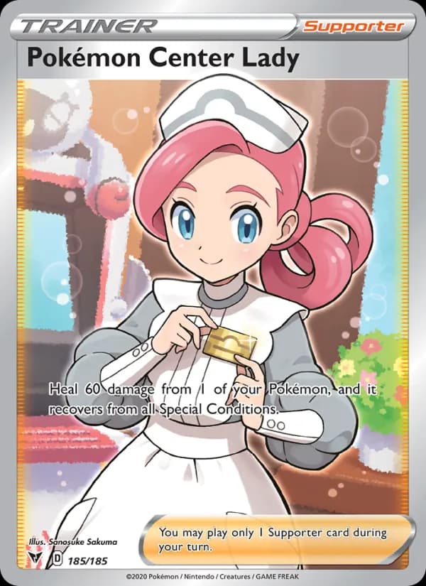 Pokémon Center Lady — Vivid Voltage, Ultra Rare