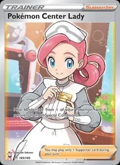 Pokémon Center Lady — Vivid Voltage — Ultra Rare