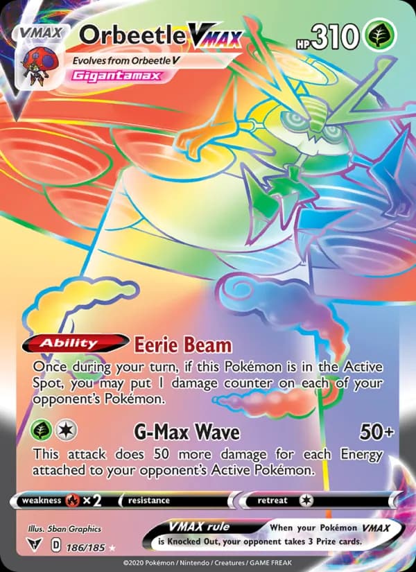 Orbeetle VMAX — Vivid Voltage, Secret Rare