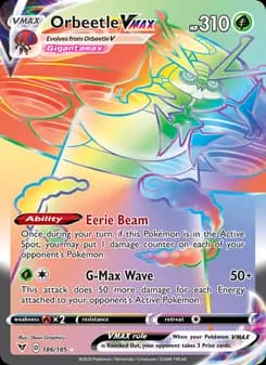 Orbeetle VMAX — Vivid Voltage — Secret Rare