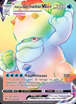 Galarian Darmanitan VMAX — Vivid Voltage — Secret Rare