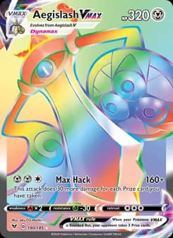 Aegislash VMAX — Vivid Voltage — Secret Rare