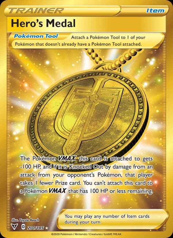 Hero's Medal — Vivid Voltage, Secret Rare