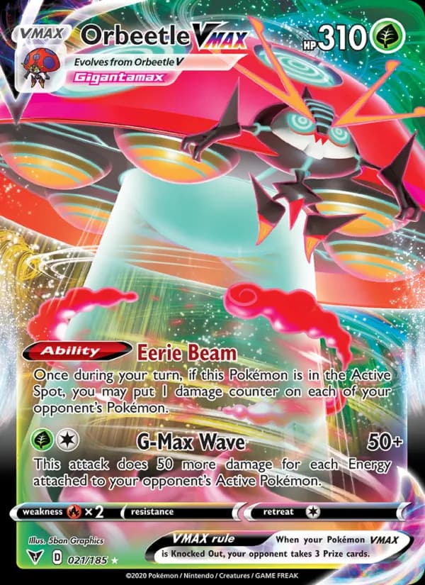 Orbeetle VMAX — Vivid Voltage, Holo Rare VMAX