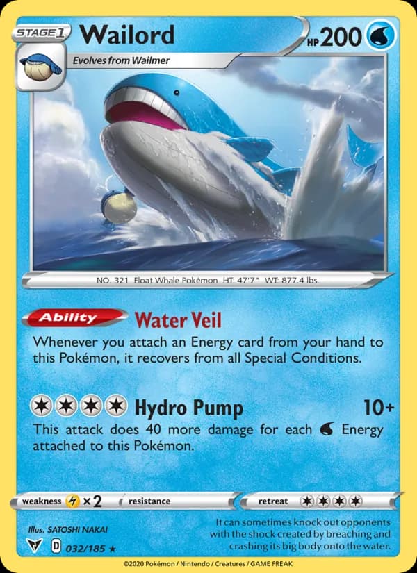 Wailord — Vivid Voltage, Holo Rare