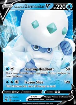 Galarian Darmanitan V — Vivid Voltage — Holo Rare V