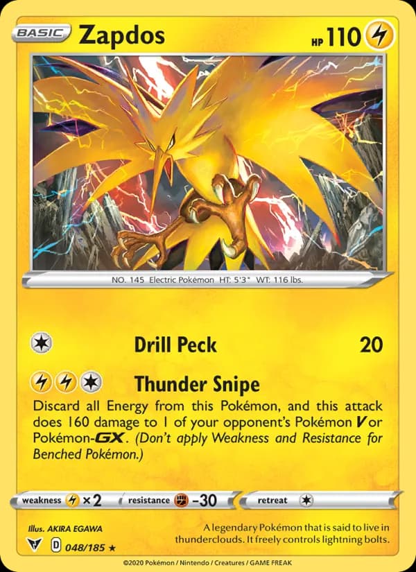 Zapdos — Vivid Voltage, Holo Rare