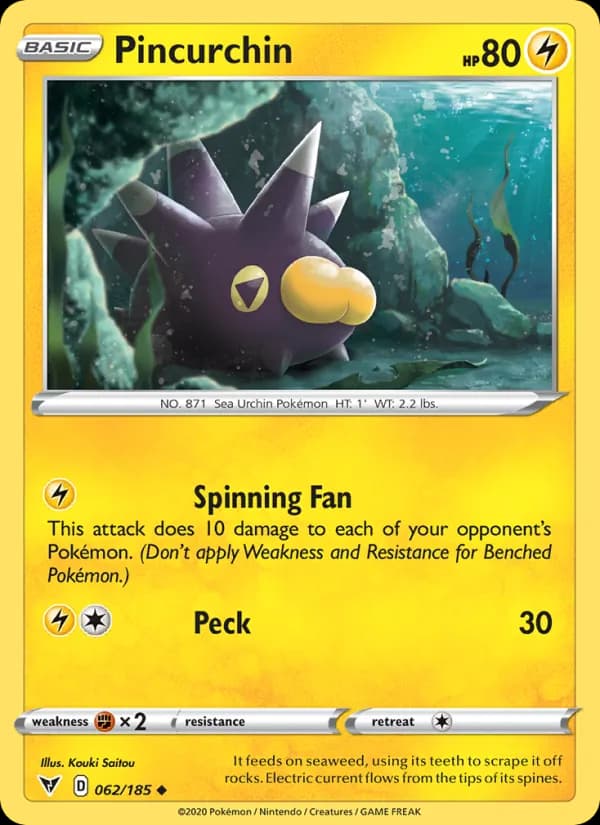 Pincurchin — Vivid Voltage, Uncommon