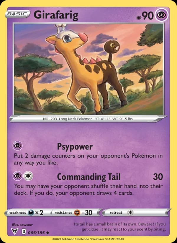 Girafarig — Vivid Voltage, Uncommon