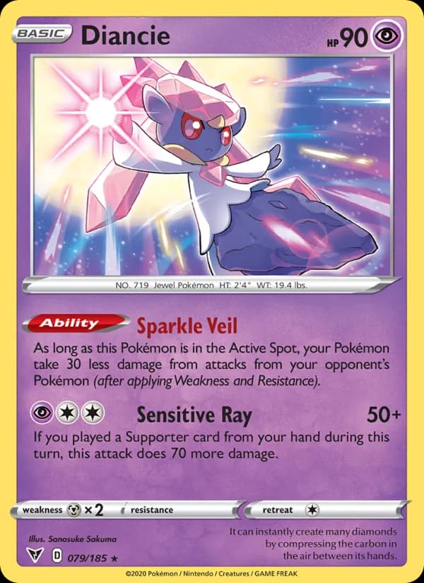 Diancie — Vivid Voltage, Holo Rare