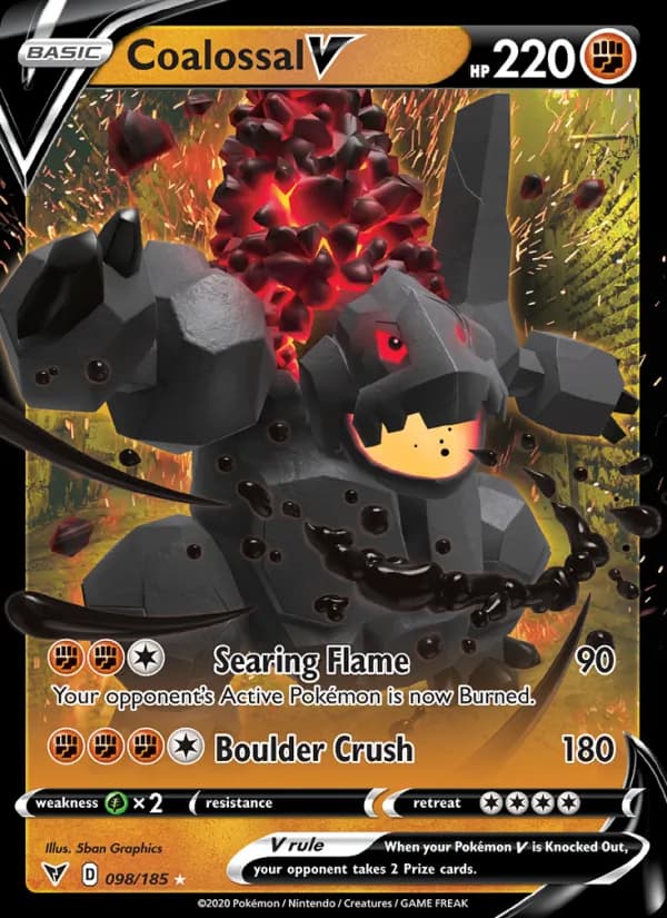 Coalossal V — Vivid Voltage, Holo Rare V