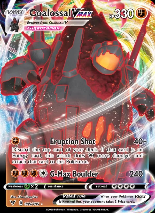 Coalossal VMAX — Vivid Voltage, Holo Rare VMAX
