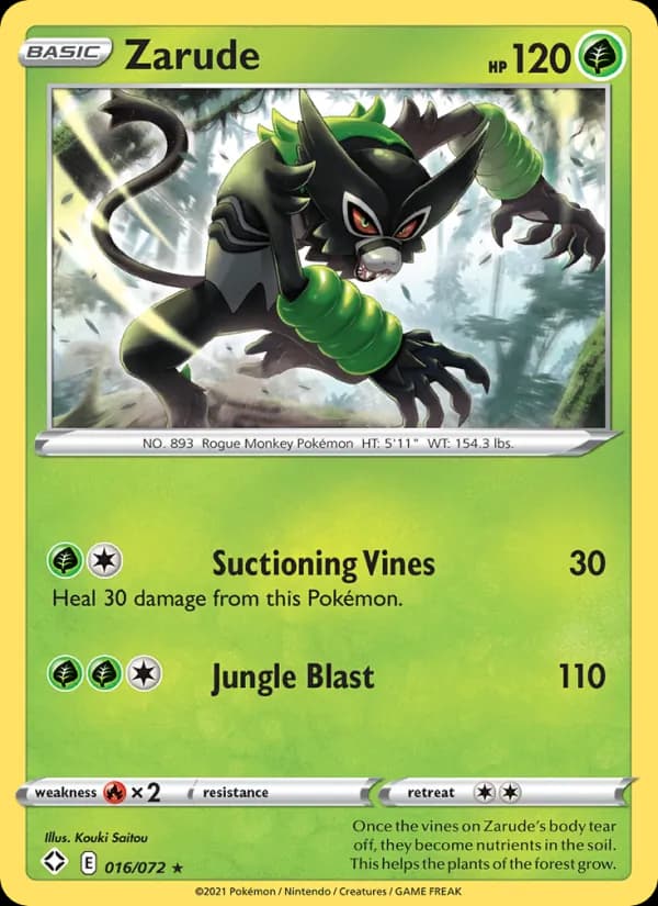 Zarude — Shining Fates, Rare