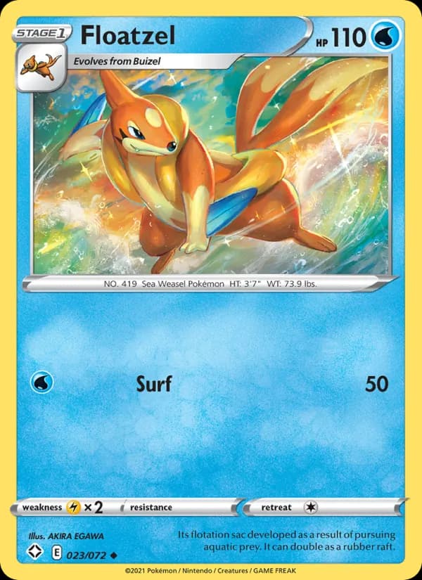 Floatzel — Shining Fates, Uncommon
