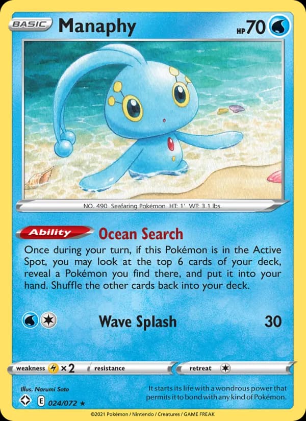 Manaphy — Shining Fates, Rare