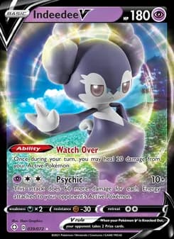 Indeedee V — Shining Fates — Holo Rare V