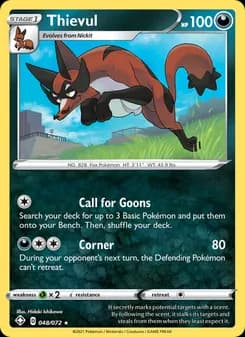 Thievul — Shining Fates — Holo Rare
