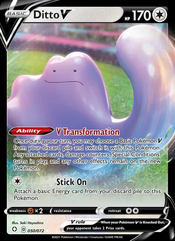 Ditto V — Shining Fates, Holo Rare V