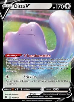Ditto V — Shining Fates — Holo Rare V