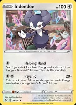 Indeedee — Shining Fates — Holo Rare