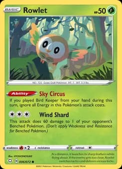 Rowlet — Shining Fates — Common