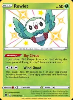 Rowlet — Shining Fates — Shiny rare