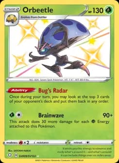 Orbeetle — Shining Fates — Shiny rare