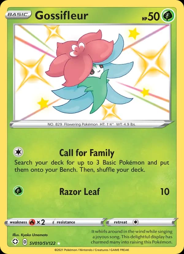 Gossifleur — Shining Fates, Shiny rare