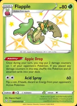 Flapple — Shining Fates — Shiny rare