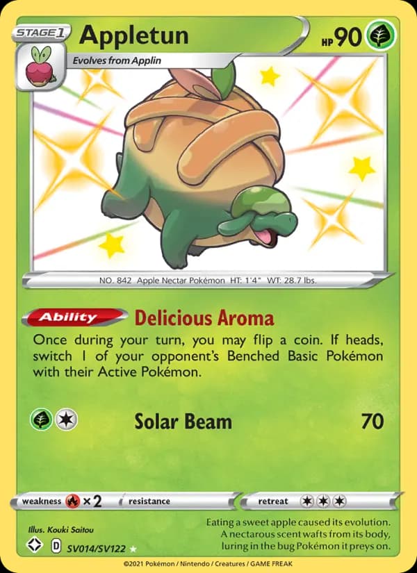 Appletun — Shining Fates, Shiny rare