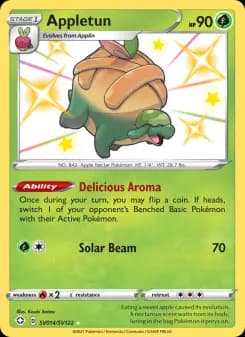 Appletun — Shining Fates — Shiny rare
