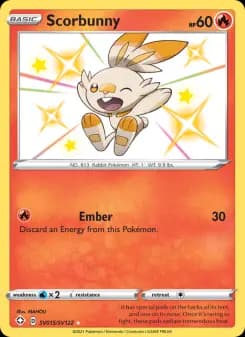 Scorbunny — Shining Fates — Shiny rare