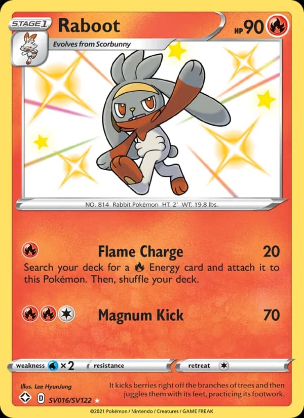 Raboot — Shining Fates, Shiny rare