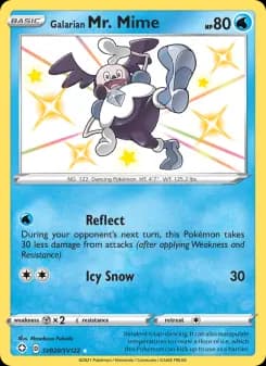 Galarian Mr. Mime — Shining Fates — Shiny rare