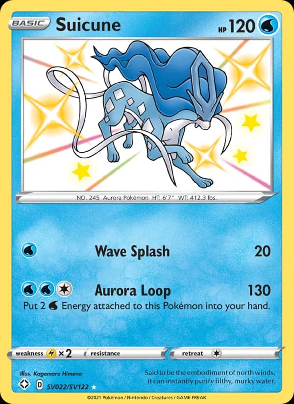 Suicune — Shining Fates, Shiny rare