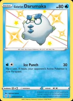 Galarian Darumaka — Shining Fates — Shiny rare