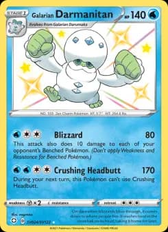 Galarian Darmanitan — Shining Fates — Shiny rare