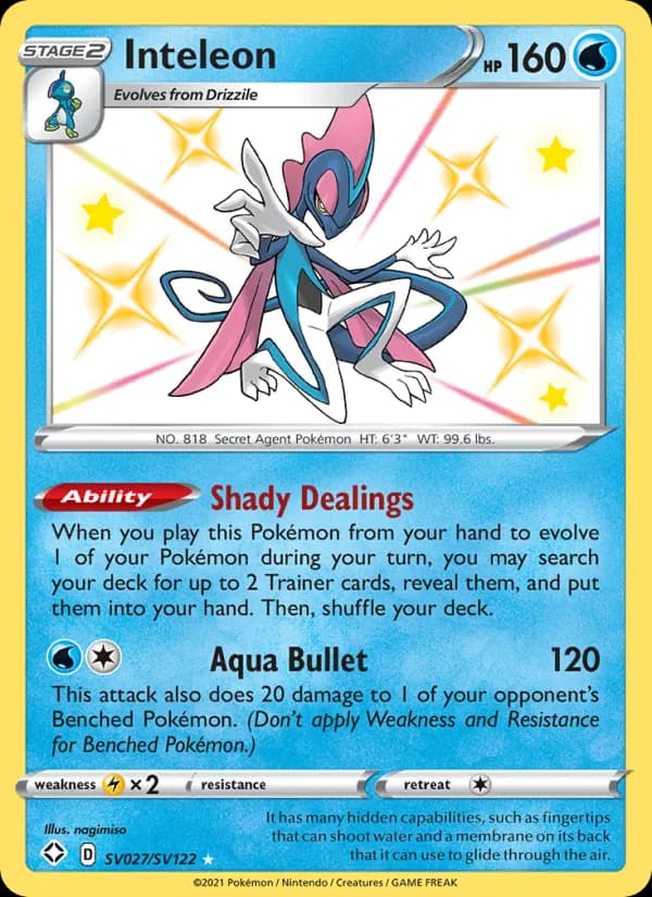Inteleon — Shining Fates, Shiny rare