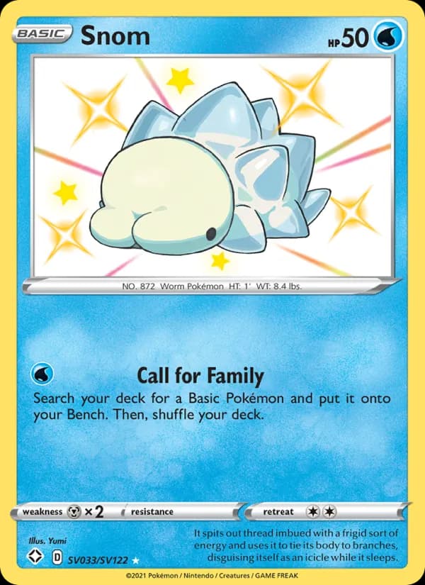 Snom — Shining Fates, Shiny rare