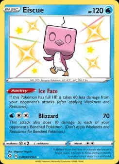 Eiscue — Shining Fates — Shiny rare