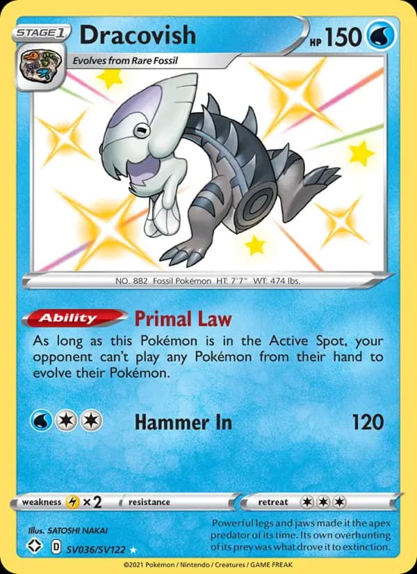 Dracovish — Shining Fates, Shiny rare