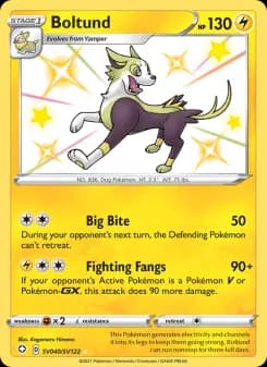 Boltund — Shining Fates — Shiny rare